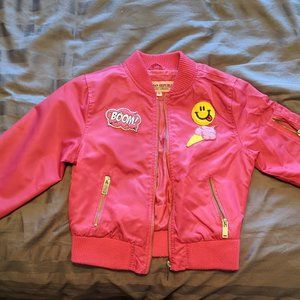 Girls Pink Bomber Jacket